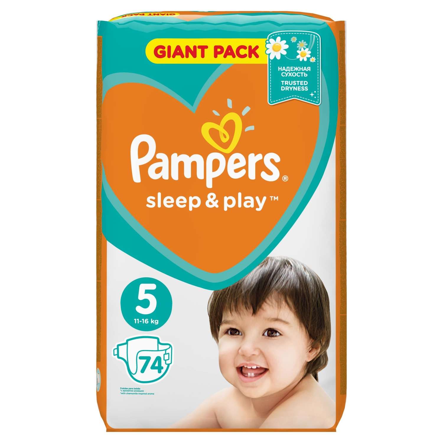 Подгузники Pampers Sleep and Play 5 11-16кг 74шт - фото 2