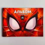 Альбом для рисования MARVEL А4 40 листов. «Супергерой» Человек-паук