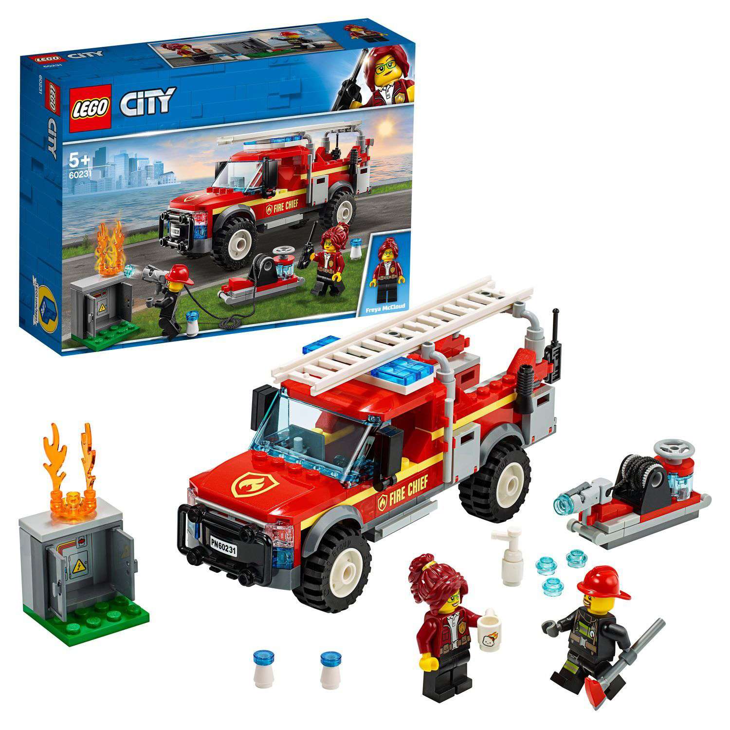 Конструктор LEGO City Town Грузовик начальника пожарной охраны 60231 - фото 1