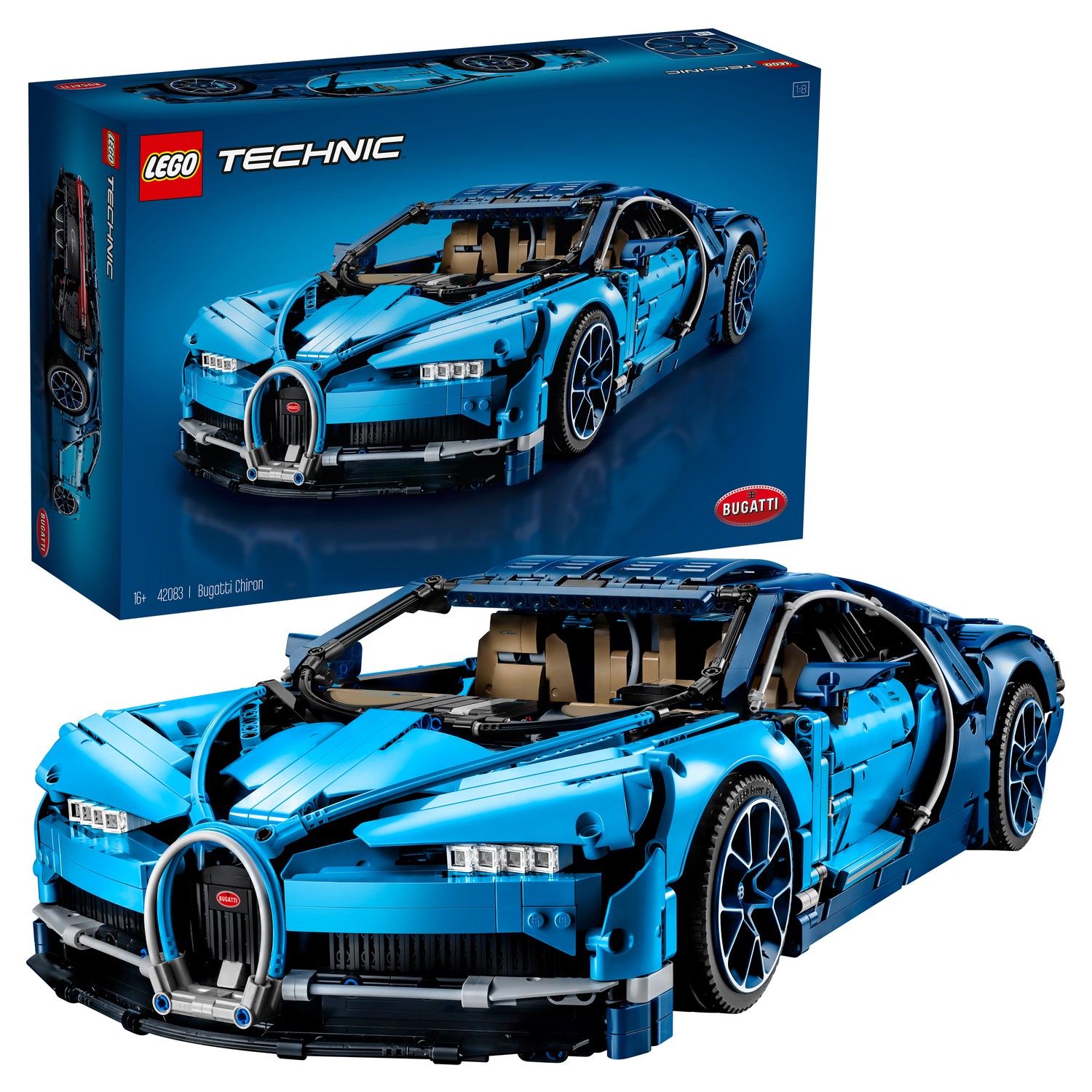 Конструктор LEGO Technic Bugatti Chiron 42083 купить по цене 24999 ₽ в  интернет-магазине Детский мир