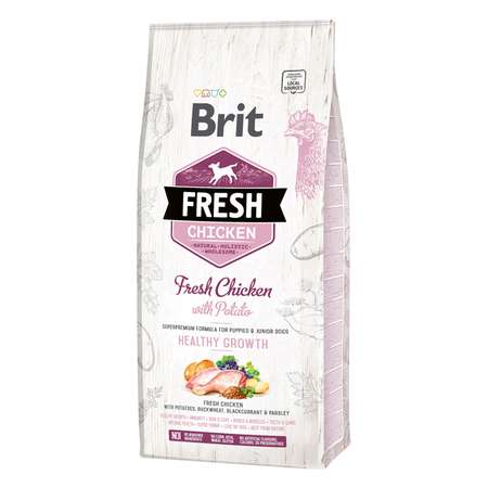 Корм для щенков Brit Fresh 12кг курица и картофель