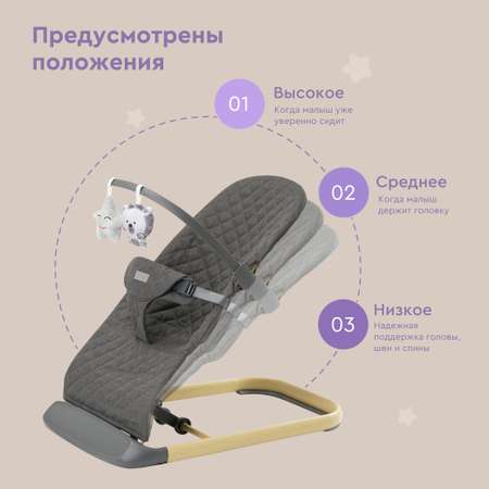 Кресло-шезлонг с игрушкой BabyRox Comfort