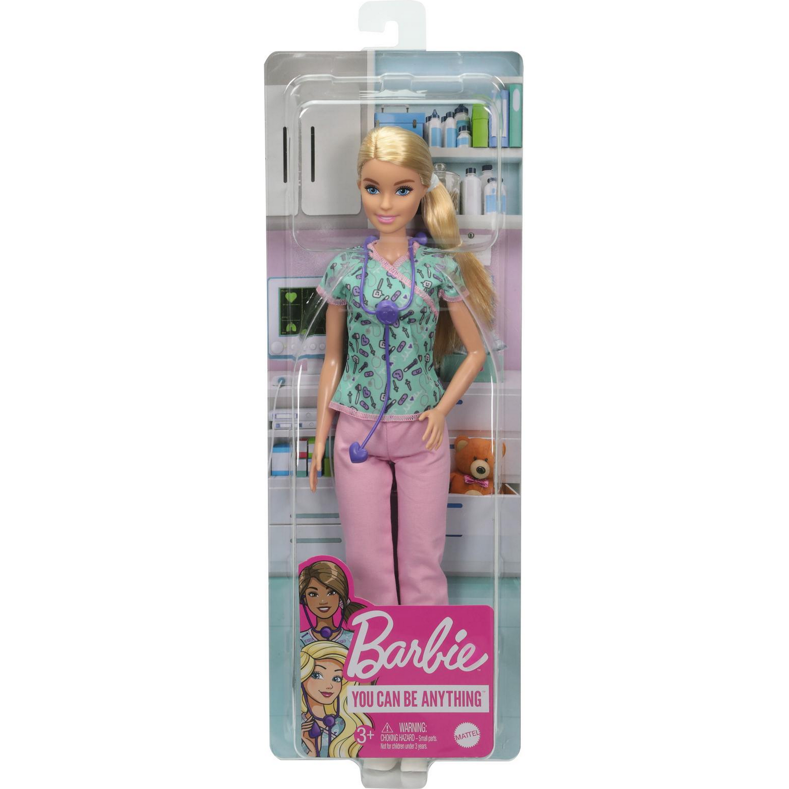 Кукла Barbie Кем быть? Медсестра GTW39 купить по цене 1599 ₽ в  интернет-магазине Детский мир