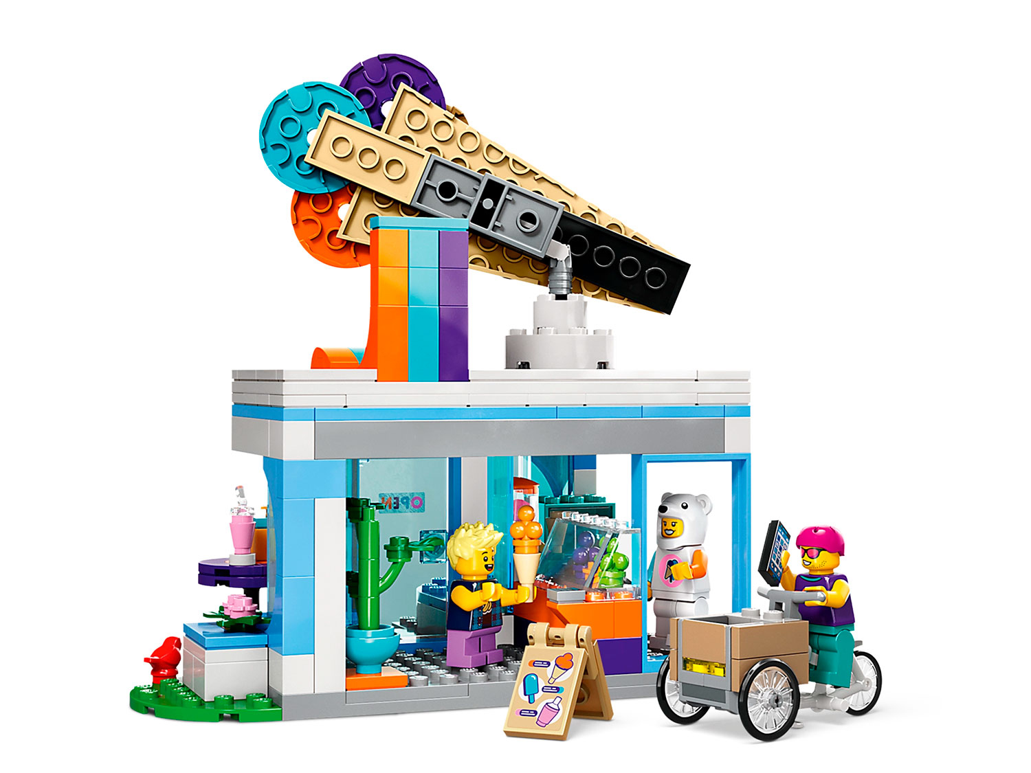 Конструктор LEGO City Магазин мороженого блочный - фото 3