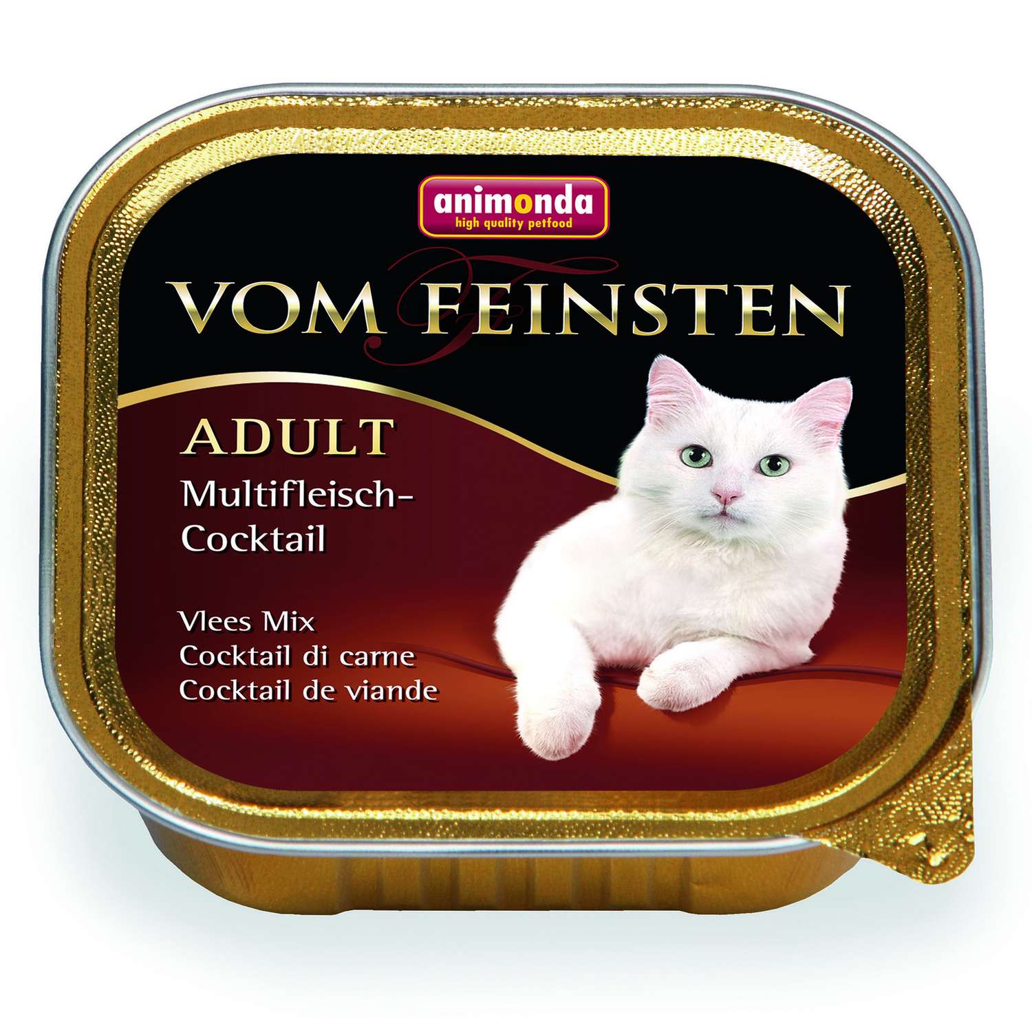 Корм влажный для кошек ANIMONDA 100г Vom Feinsten Adult коктейль из разных сортов мяса пауч - фото 1
