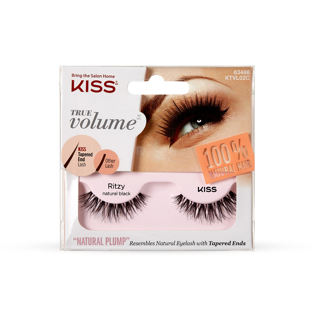 Накладные ресницы Kiss True Volume Lash Ritzy KTVL02C - фото 1