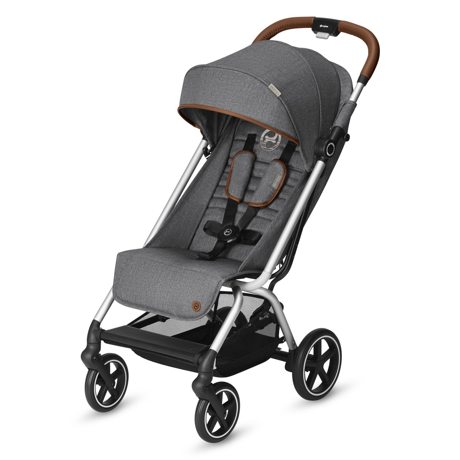 Коляска Cybex Eezy S Plus Denim Manhattan Grey - фото 1