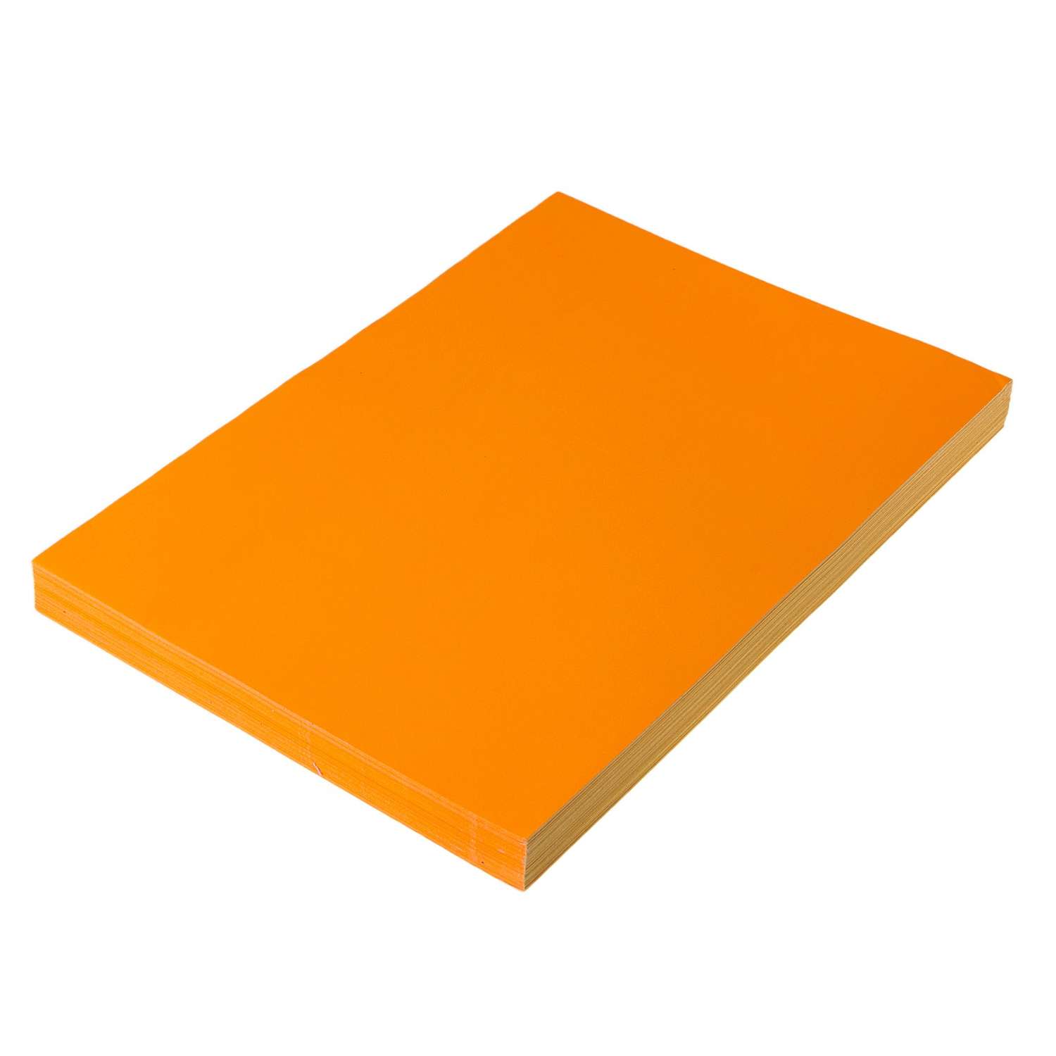 Бумага Calligrata А4 100 листов 80 г/м самоклеящаяся флуоресцентная оранжевая - фото 1