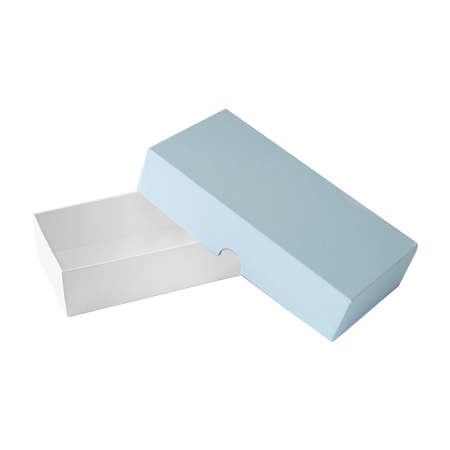 Коробка подарочная Cartonnage Радуга голубой-белый прямоугольная