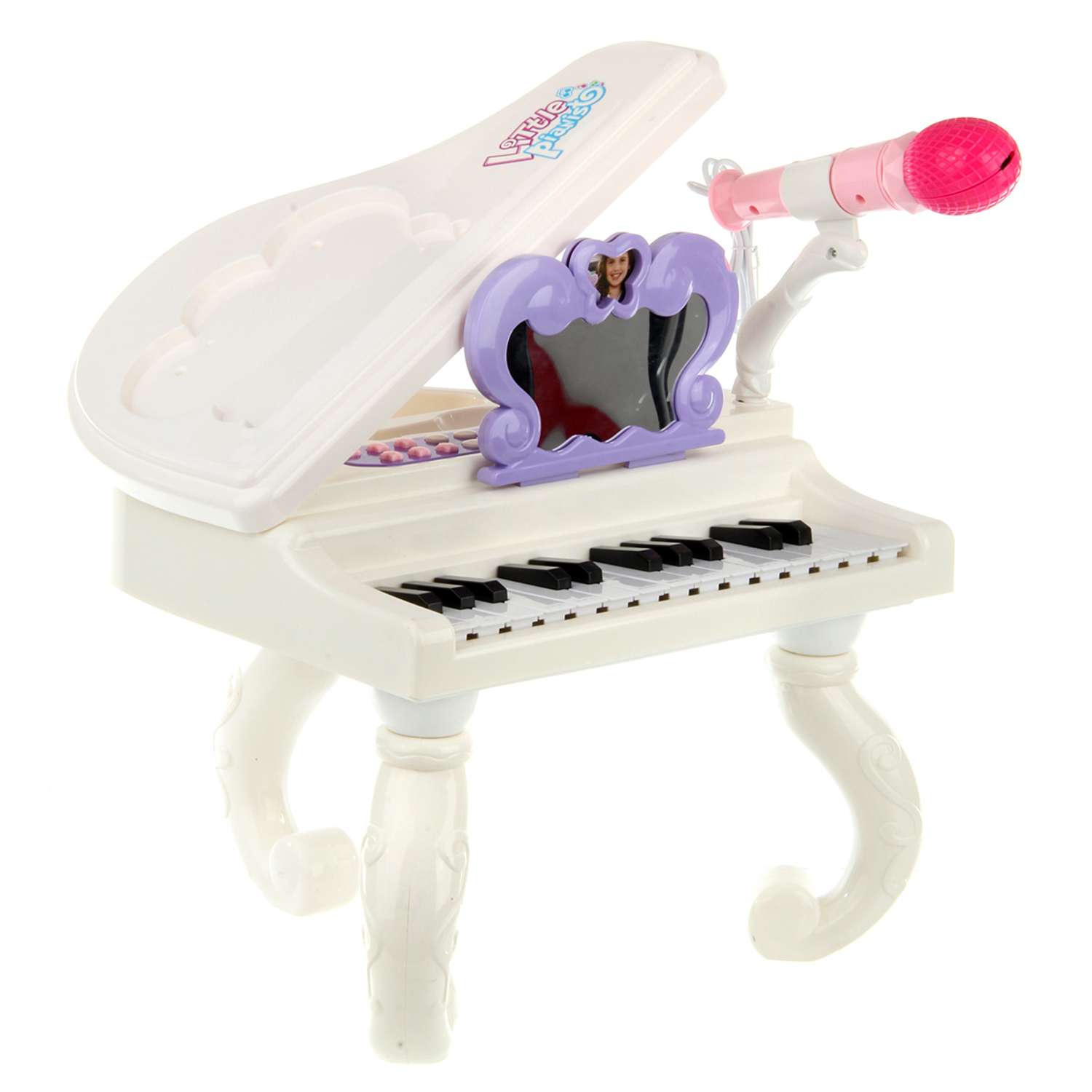 Игровой набор Veld Co Пианино с микрофоном со звуковыми и световыми эффектами - фото 1