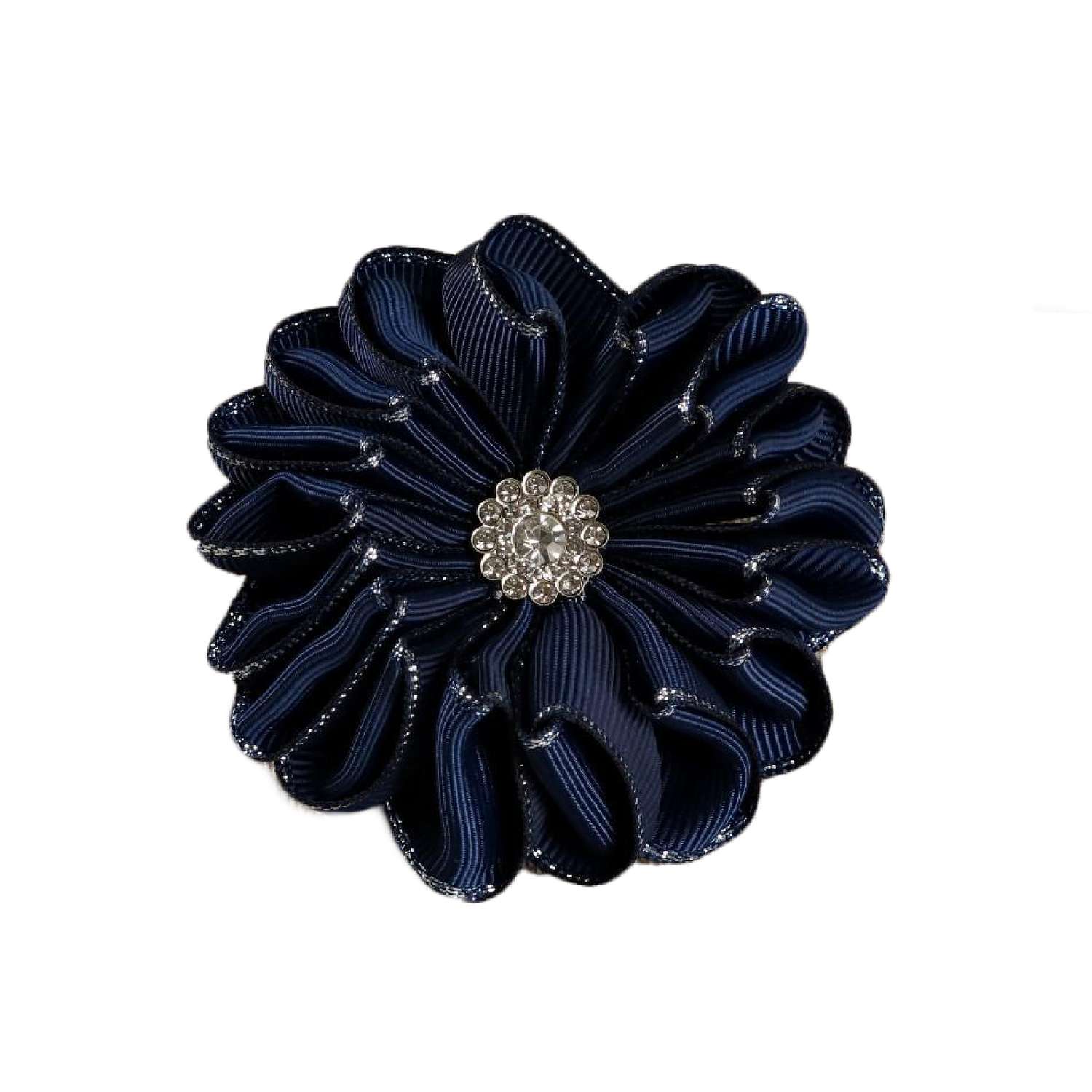 Резинка для волос Sima-Land «Хризантема» 7 см синий - фото 1