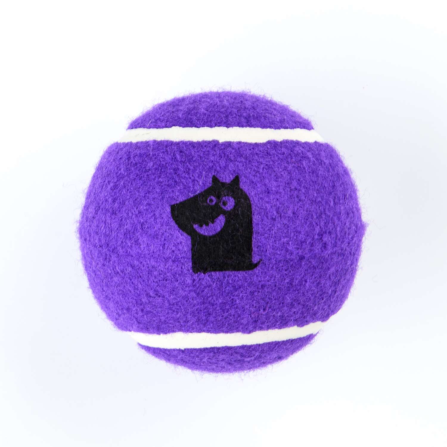 Игрушка для собак Mr.Kranch Теннисный мяч большой 10см Фиолетовый - фото 1