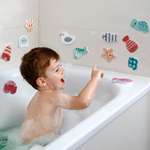 Развивающие игрушки-наклейки Hape для ванной Водный мир Серия Пастель