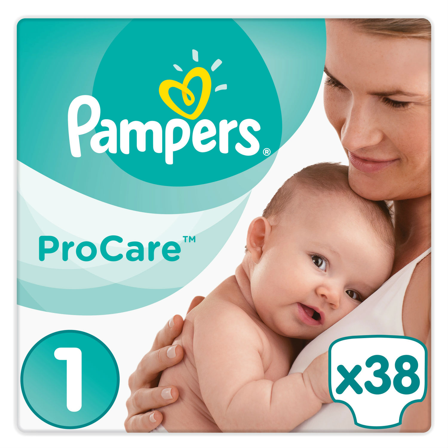 Подгузники Pampers Procare 1 2-5кг 38шт - фото 1