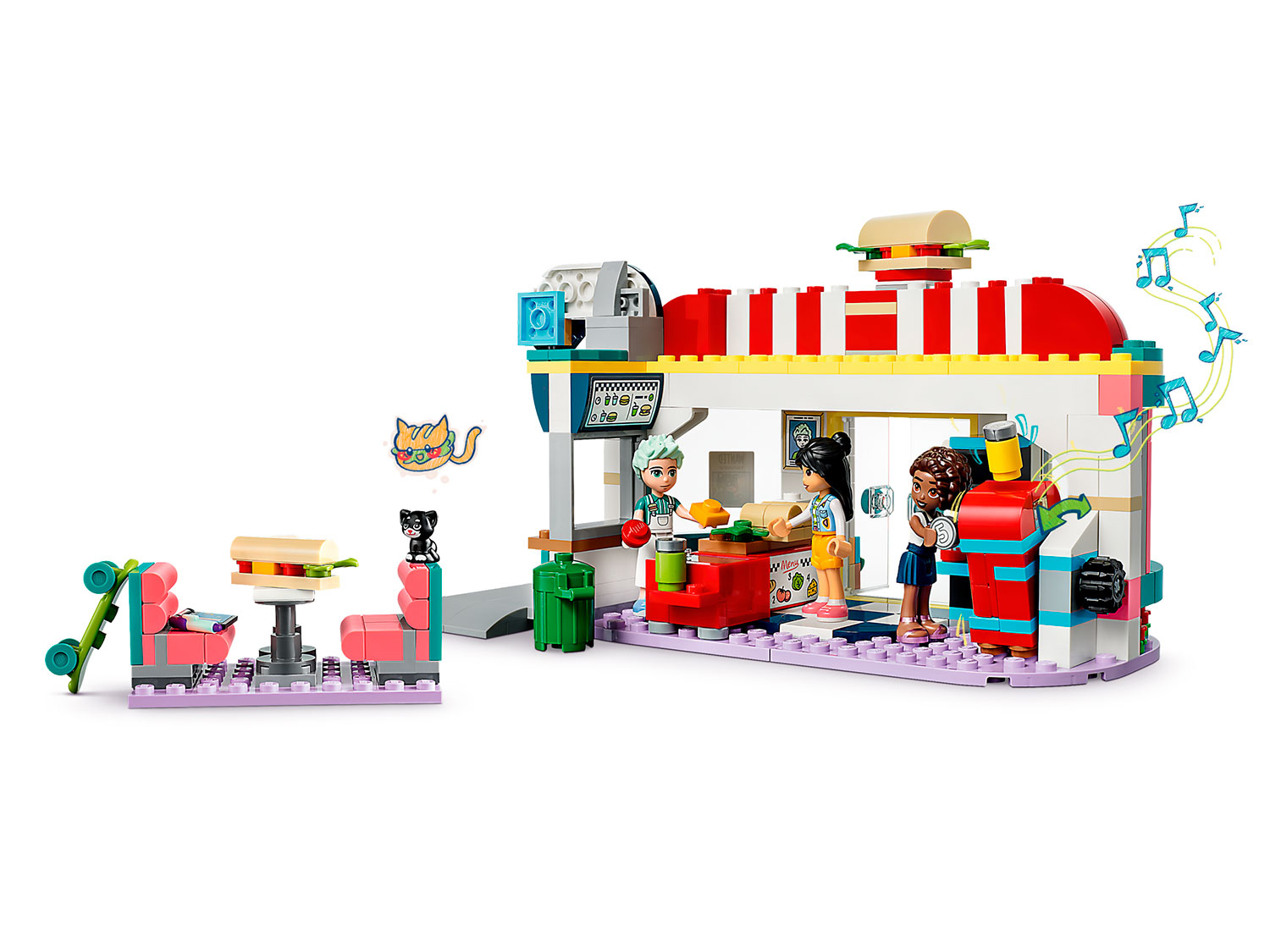 Конструктор детский LEGO Friends Закусочная в центре 41728 - фото 3