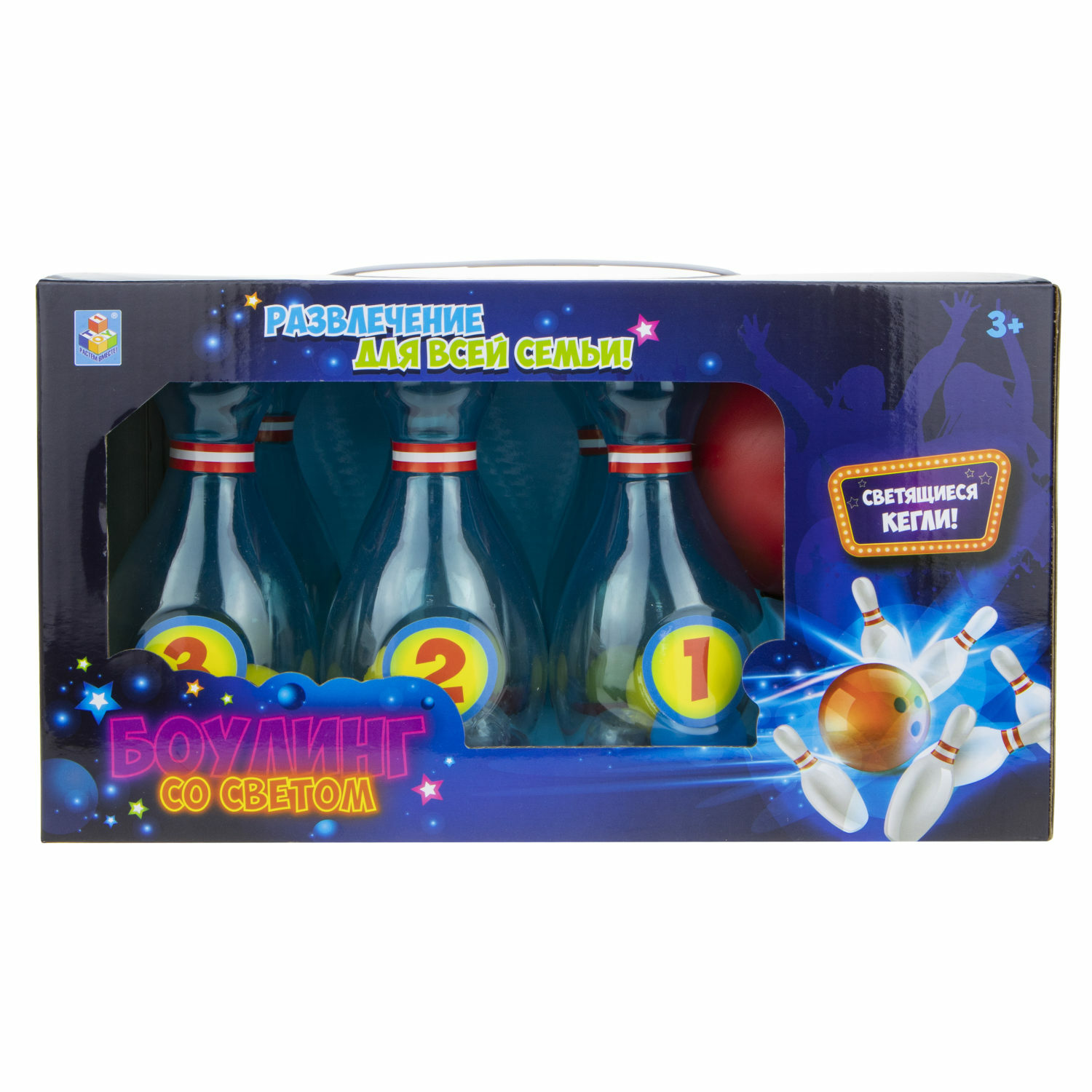 Игровой набор боулинг 1TOY со световыми эффектами - фото 3