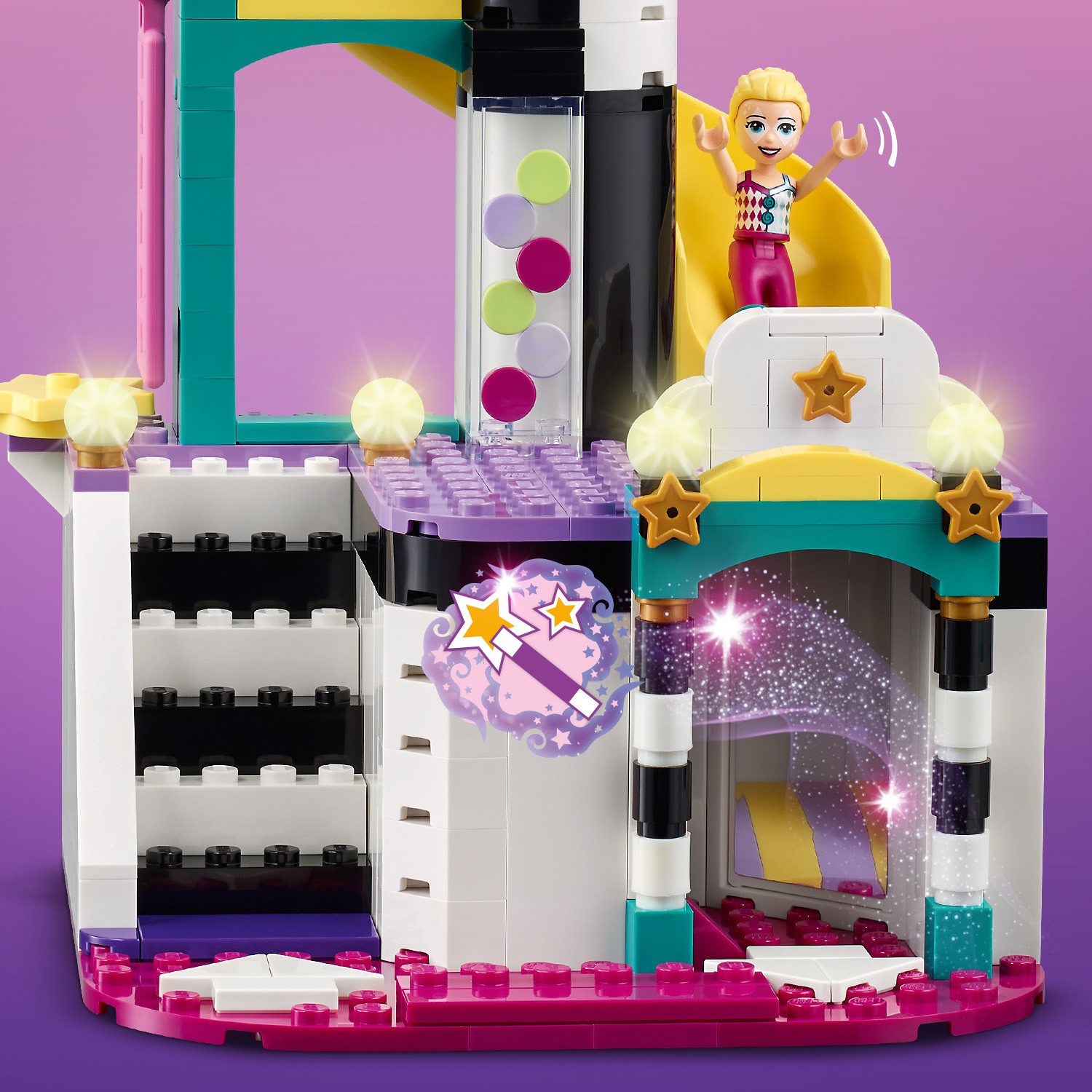 Конструктор LEGO Friends Волшебное колесо обозрения и горка 41689 - фото 10