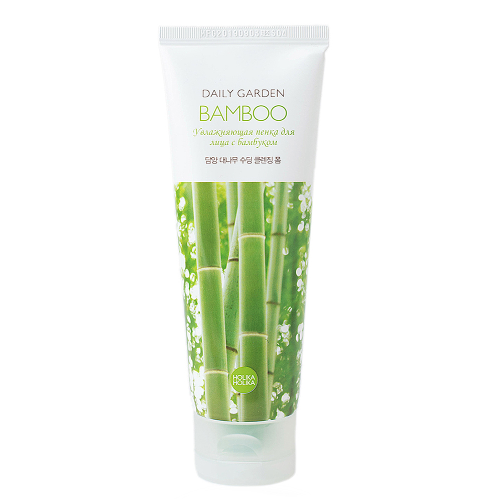 Пенка для лица Holika Holika Очищающая с бамбуком Daily Garden Bamboo Soothing cleansing foam from Damyang 120 мл - фото 1