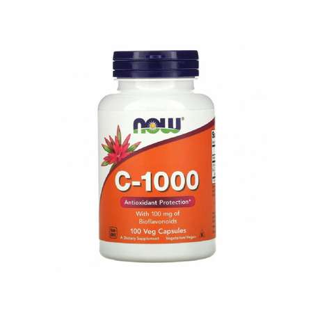 Витамин С 100мг Now C 1000 with Bioflavonoids 100 капсул