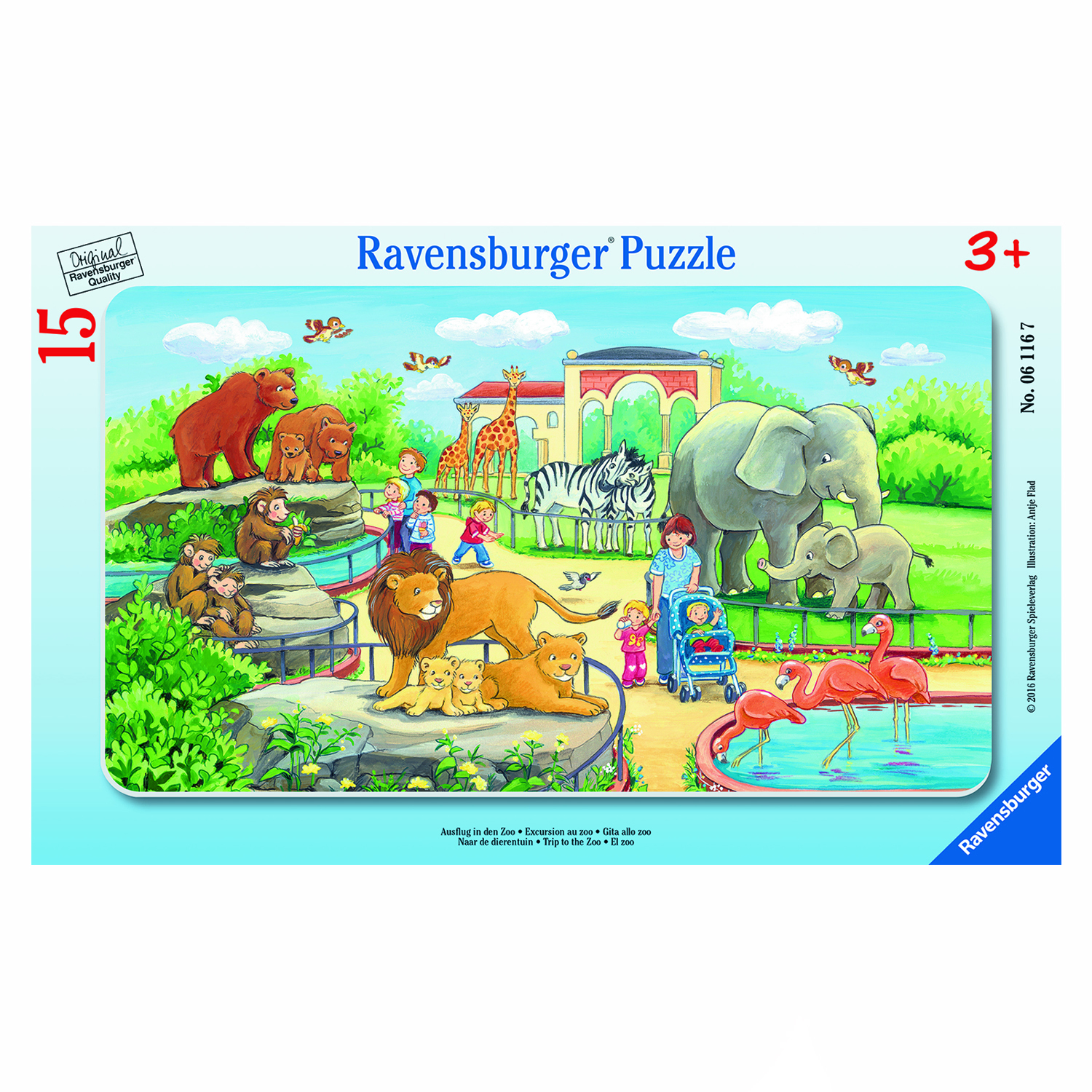 Пазлы Ravensburger Коровы на лугу 15 эл - фото 6