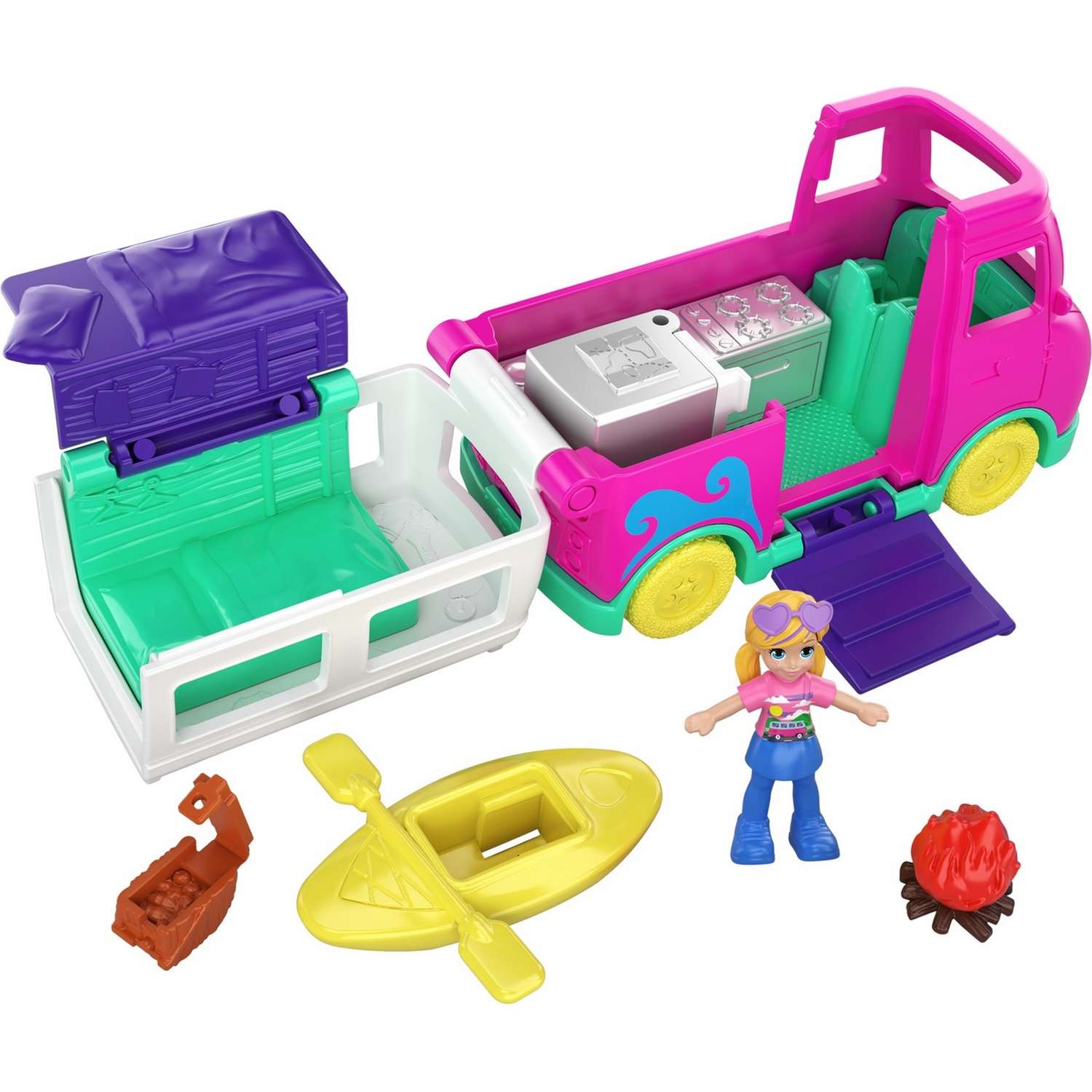 Набор игровой POLLY POCKET Полливиль Машинка GKL49 GGC39 - фото 3