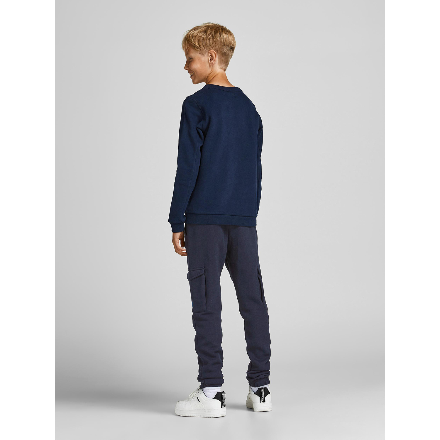 Брюки JACK AND JONES JUNIOR 12196573/Navy Blazer - фото 7