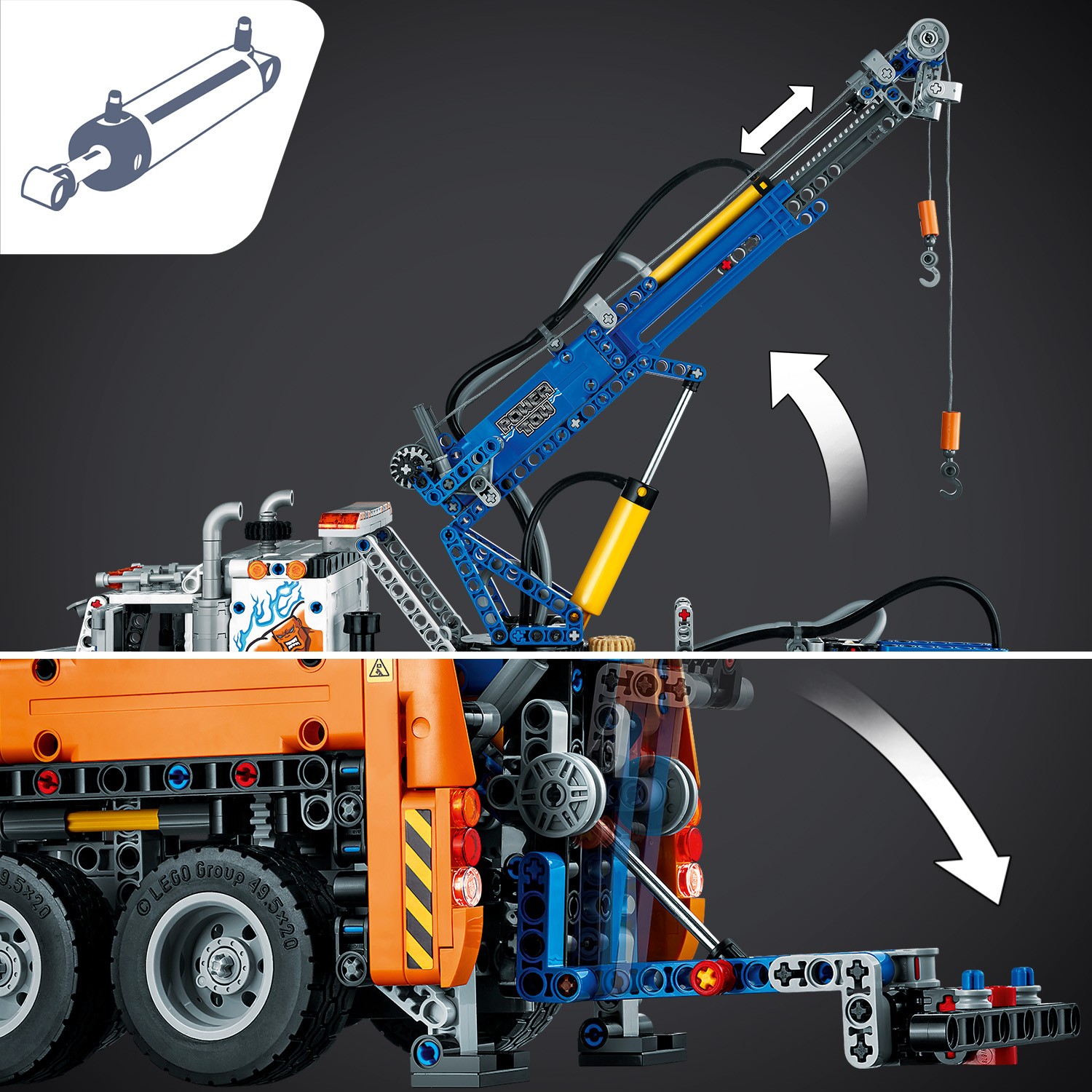 Конструктор LEGO Technic Грузовой эвакуатор 42128 - фото 11