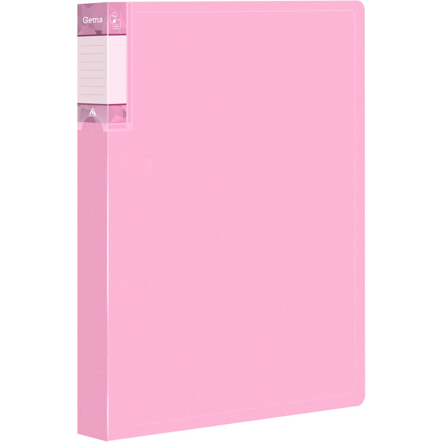 Папка Бюрократ 40шт вкладышей A4 пластик 0.7мм розовый аметист - фото 2