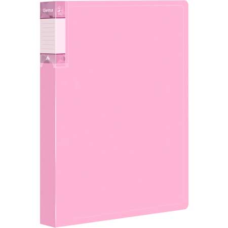 Папка Бюрократ 40шт вкладышей A4 пластик 0.7мм розовый аметист
