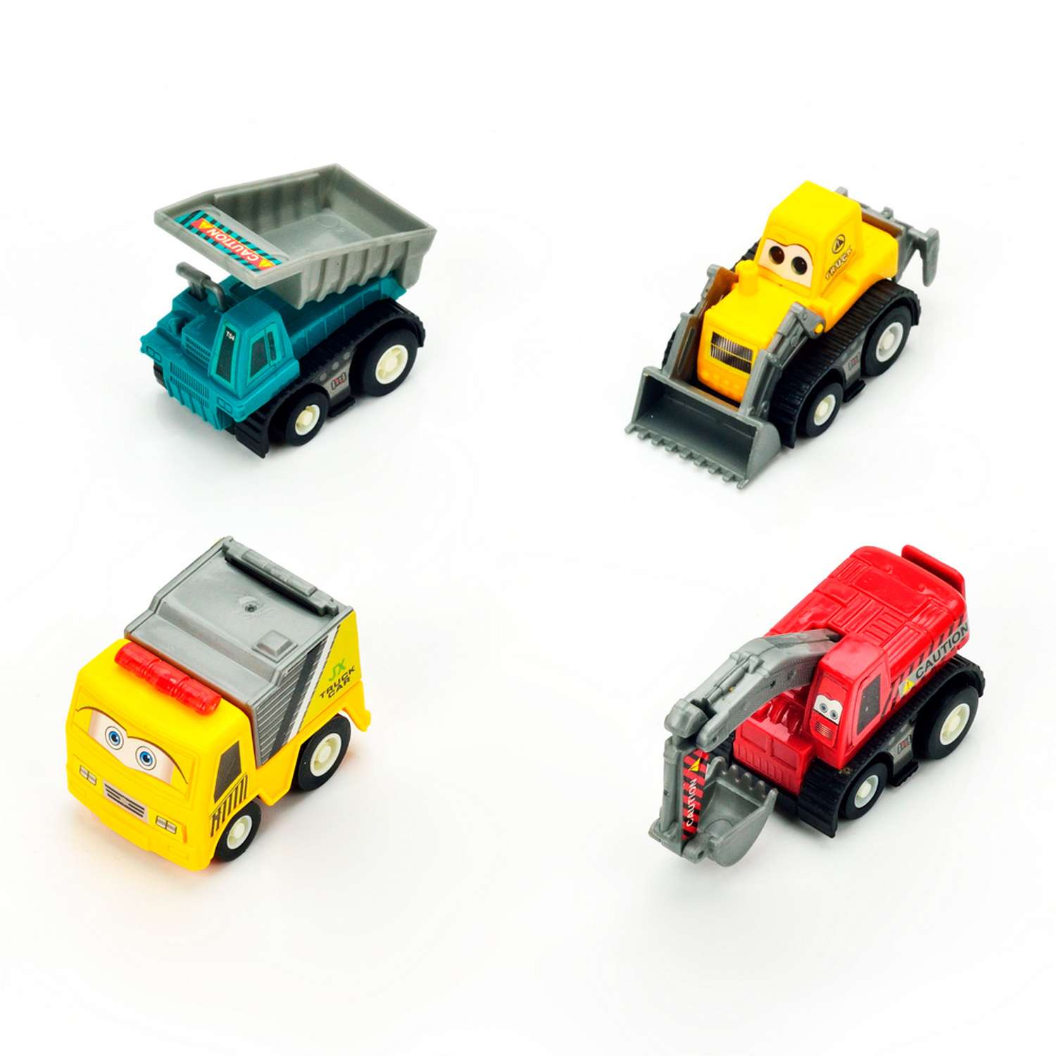 Набор инерционных игрушек Bebelot Строительная техника 4 штуки BBA1602-124 - фото 1