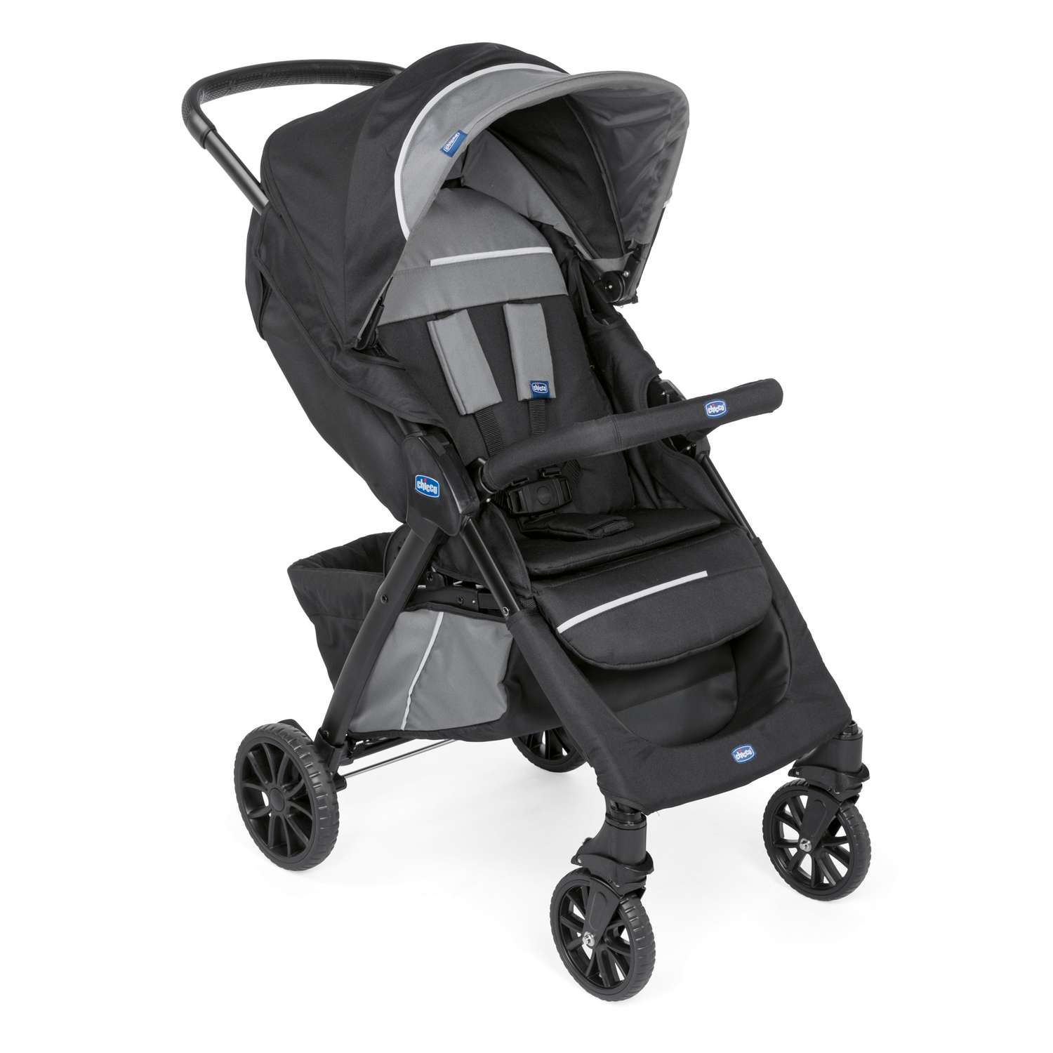 Коляска прогулочная CHICCO Kwik.One Top stroller Jet Black - фото 1