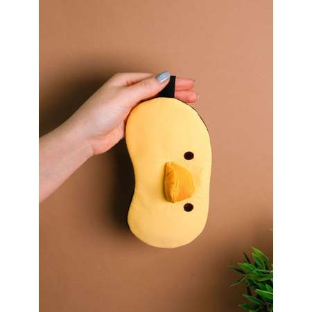 Маска для сна iLikeGift Head duck yellow с гелевым вкладышем