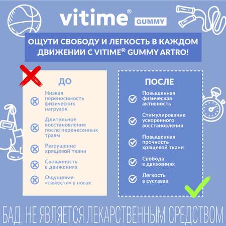 Мармеладные пастилки Артро Vitime №15