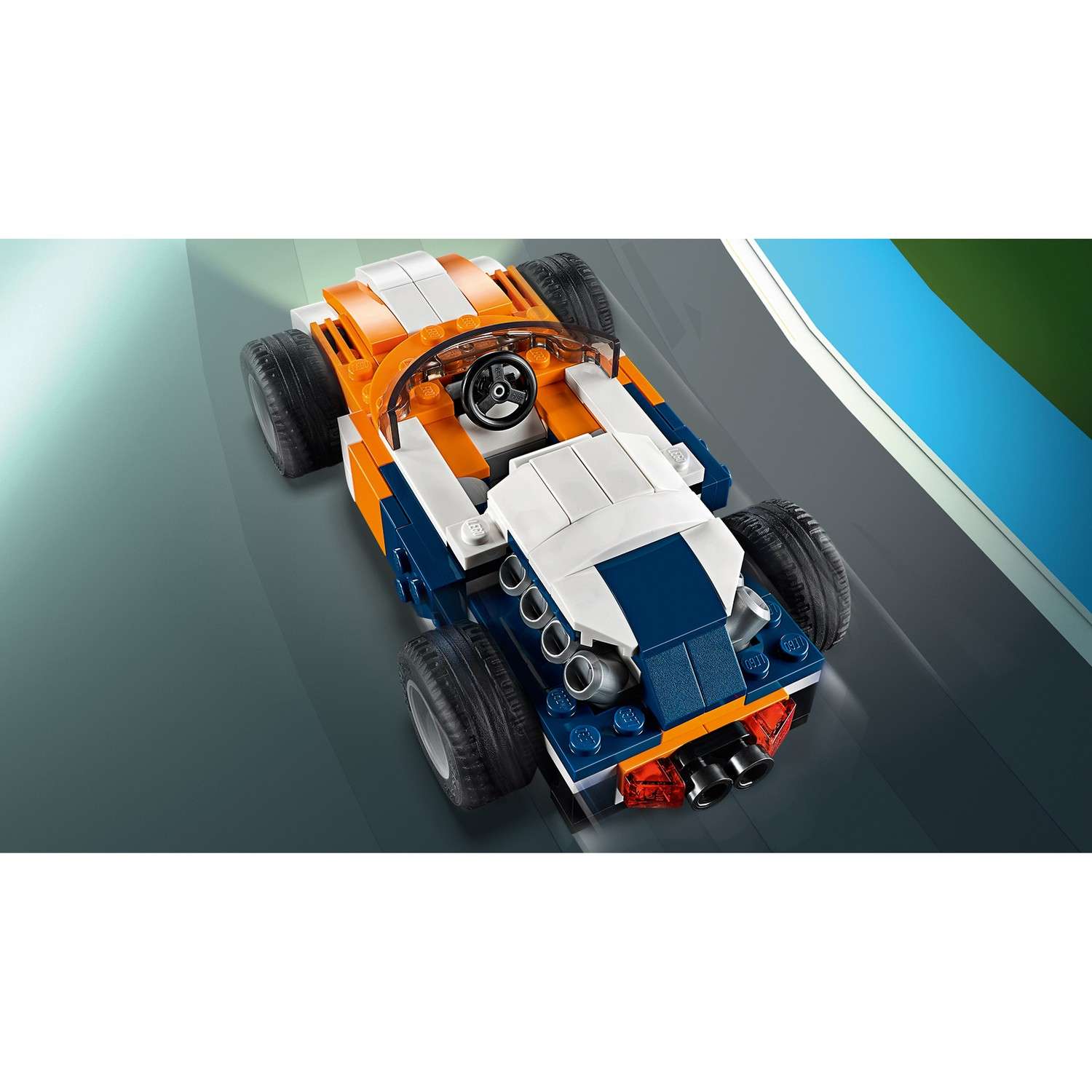 Конструктор LEGO Creator Гоночный автомобиль Оранжевый 31089 - фото 7