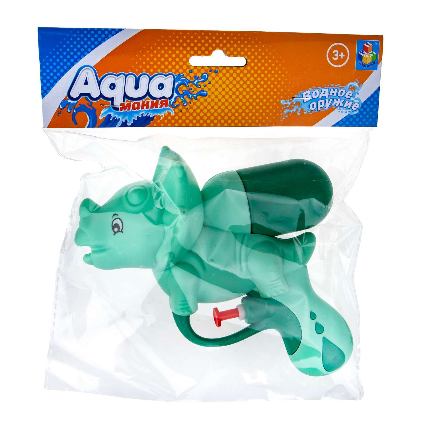 Водяной пистолет Аквамания 1TOY Динозавр детское игрушечное оружие для мальчиков и девочек игрушки для улицы и ванны - фото 2