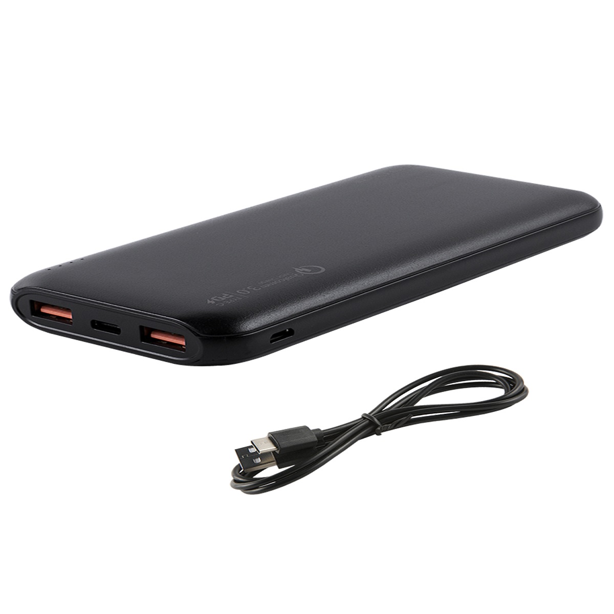 Аккумулятор mObility портативный mt-14 (10000 mAh) PD+QC 3.0 черный - фото 1