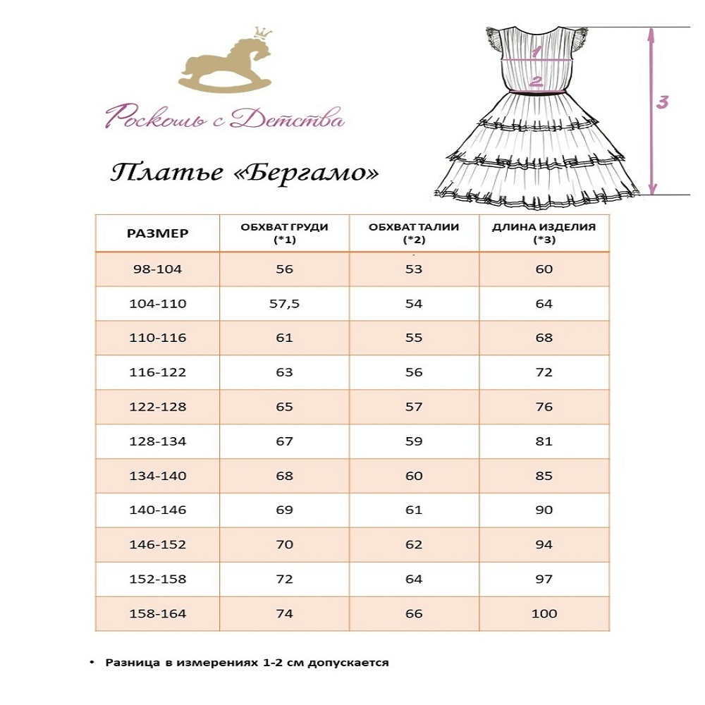 Платье Роскошь с Детства 07-RSD-21 пудровый - фото 11