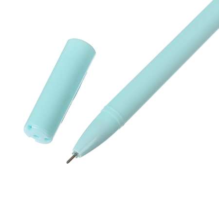 Ручка Calligrata гелевая «Мишка вращающийся» корпус голубой