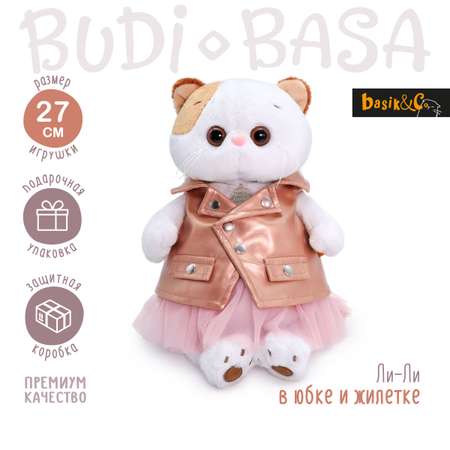Мягкая игрушка BUDI BASA Ли-Ли в юбке и жилетке 27 см LK27-046