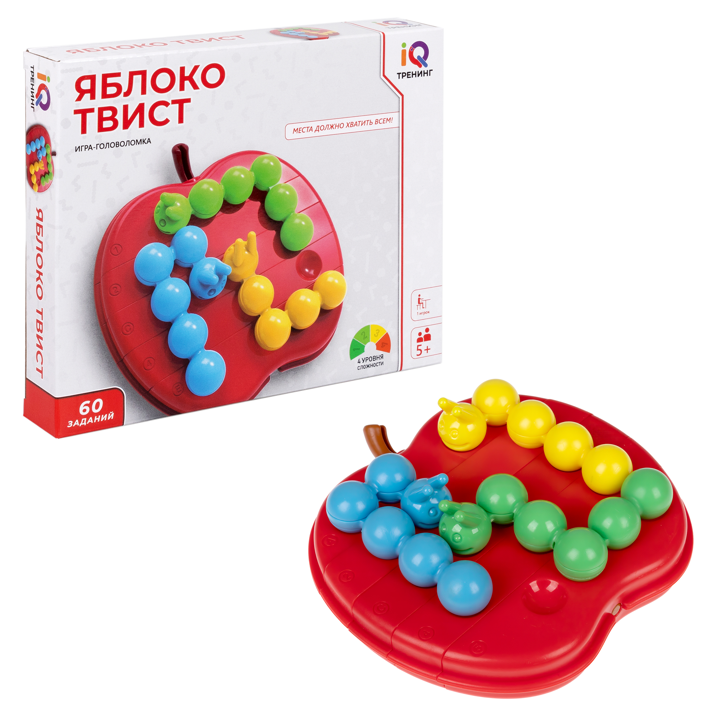 Настольная логическая игра 1TOY IQ Тренинг «Яблоко Твист» головоломка - фото 3