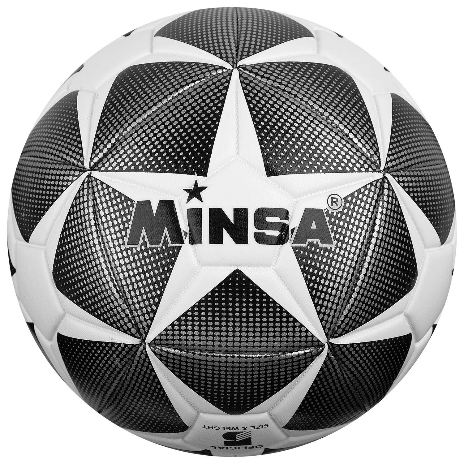Мяч MINSA футбольный TPU. машинная сшивка. 12 панелей. размер 5. 430 г - фото 1