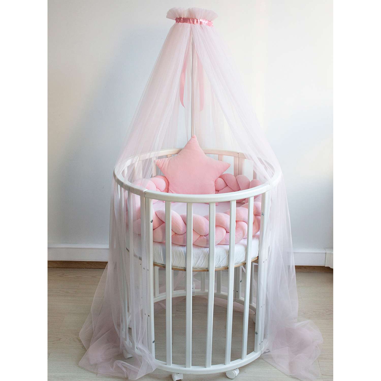 Балдахин в кроватку Alisse dreams розовый - фото 1