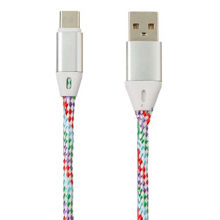 USB кабель Liberty Project Type-C оплетка и металлические разъемы 1м Синий