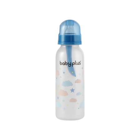 Бутылочка для кормления Baby Plus с ложкой и соской BP5114-C-1 250 мл синяя