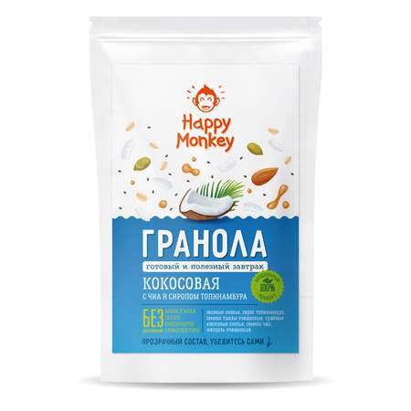 Гранола Happy Monkey кокосовая 330г