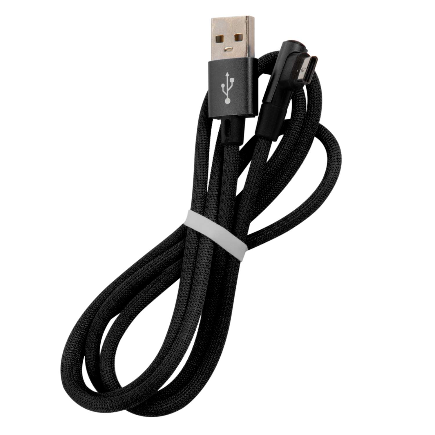 Дата-кабель RedLine USB - Type-C L-образный черный - фото 1