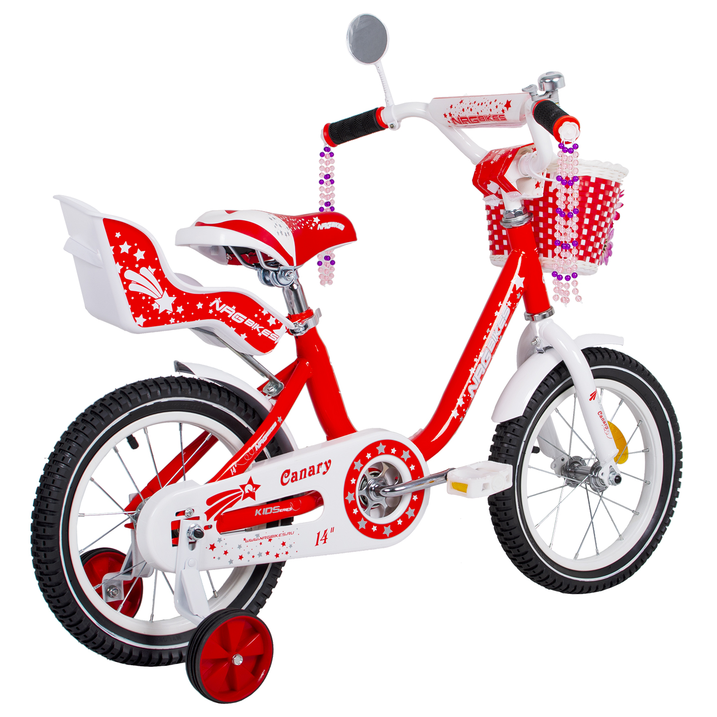 Велосипед NRG BIKES Canary 14 red-white - фото 15