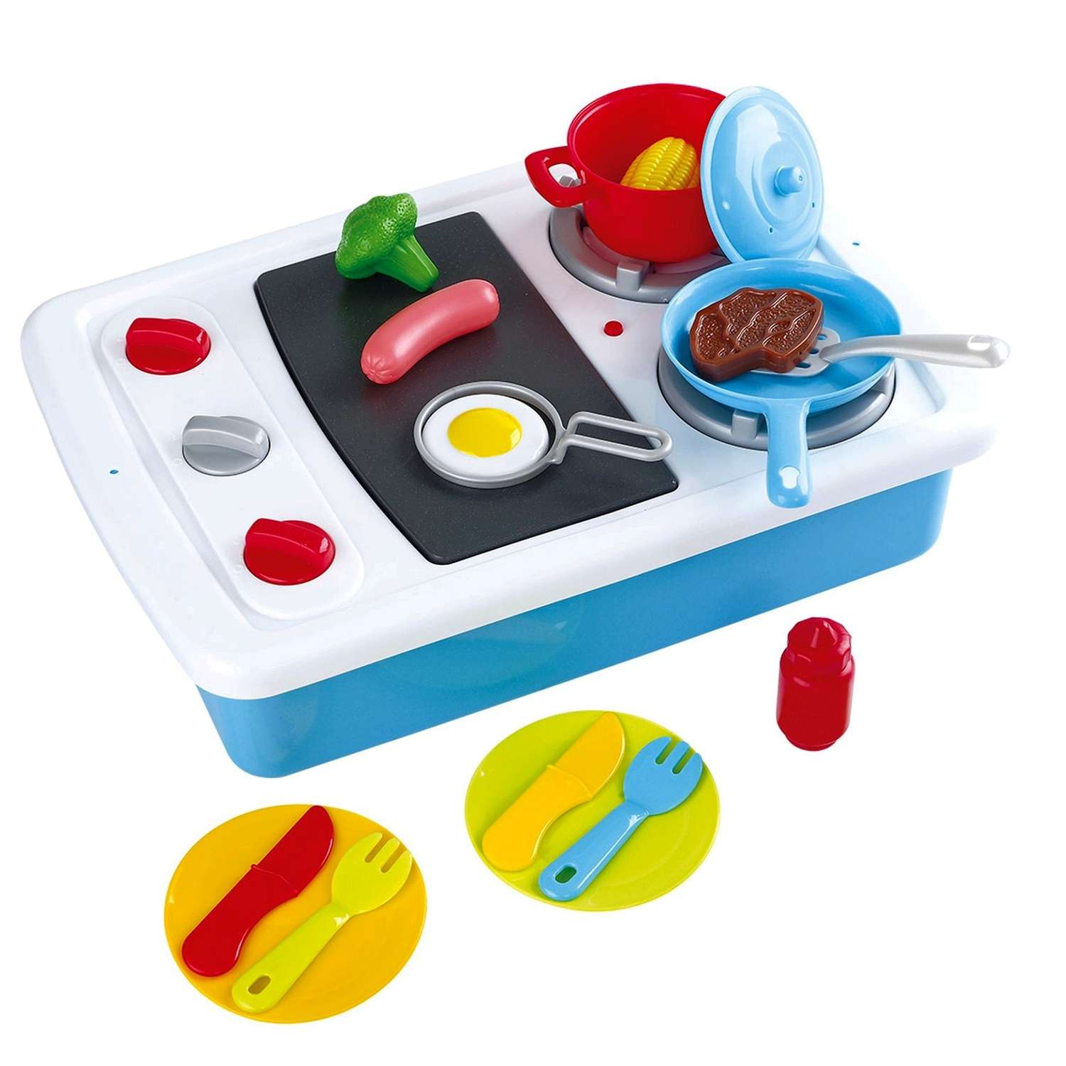 Плита Playgo кухонная с грилем 2в1 21предмет Play 3605 - фото 1