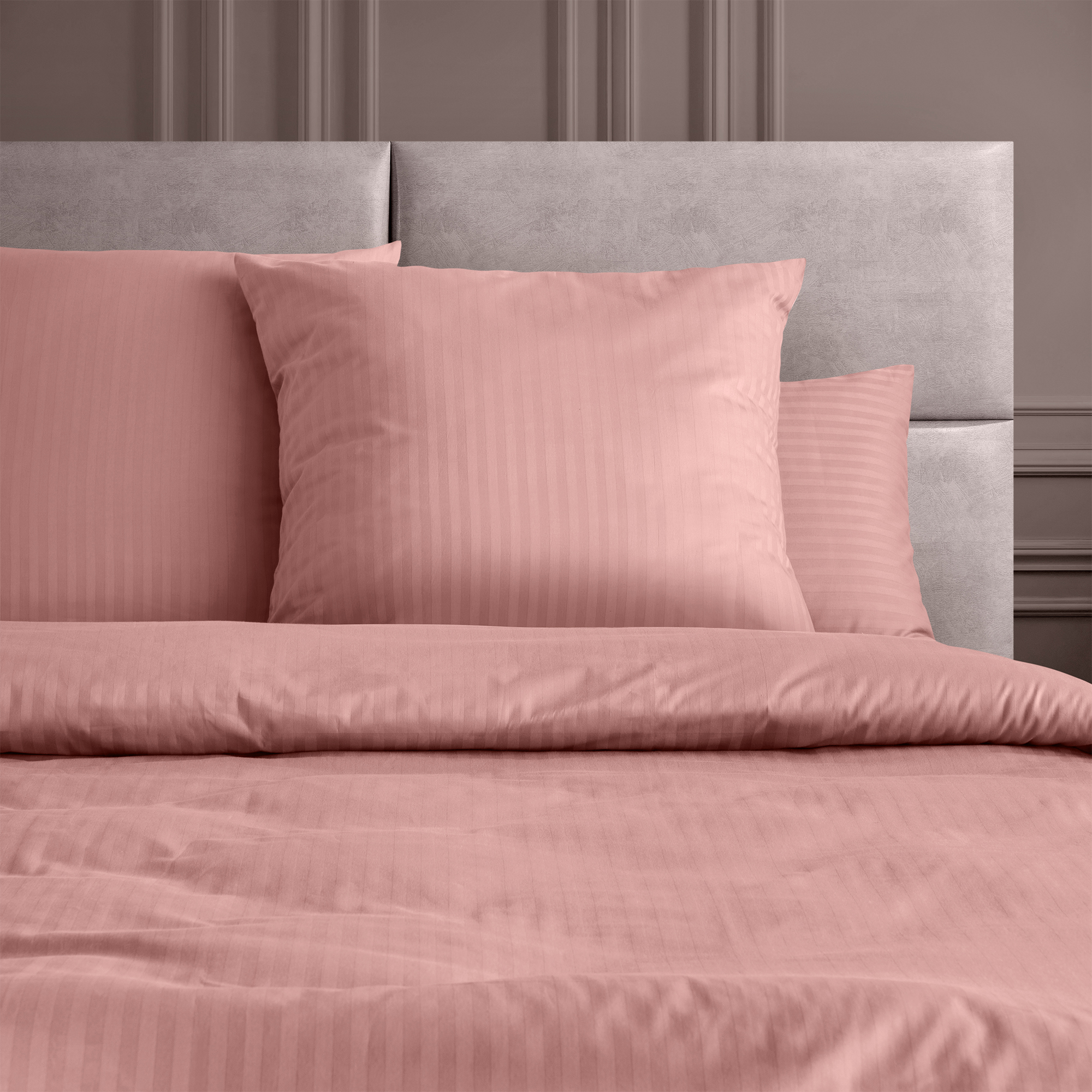 Комплект постельного белья Verossa 1.5СП Rouge страйп-сатин наволочки 70х70см 100% хлопок - фото 3