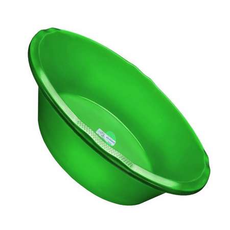 Таз elfplast хозяйственный пластмассовый круглый 12 литров 42.5x13.5 см зеленый